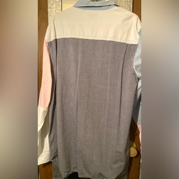 parish nation long sleeve shirt- 3xl dark grey, pink, white and light blue - Picture 4 of 4